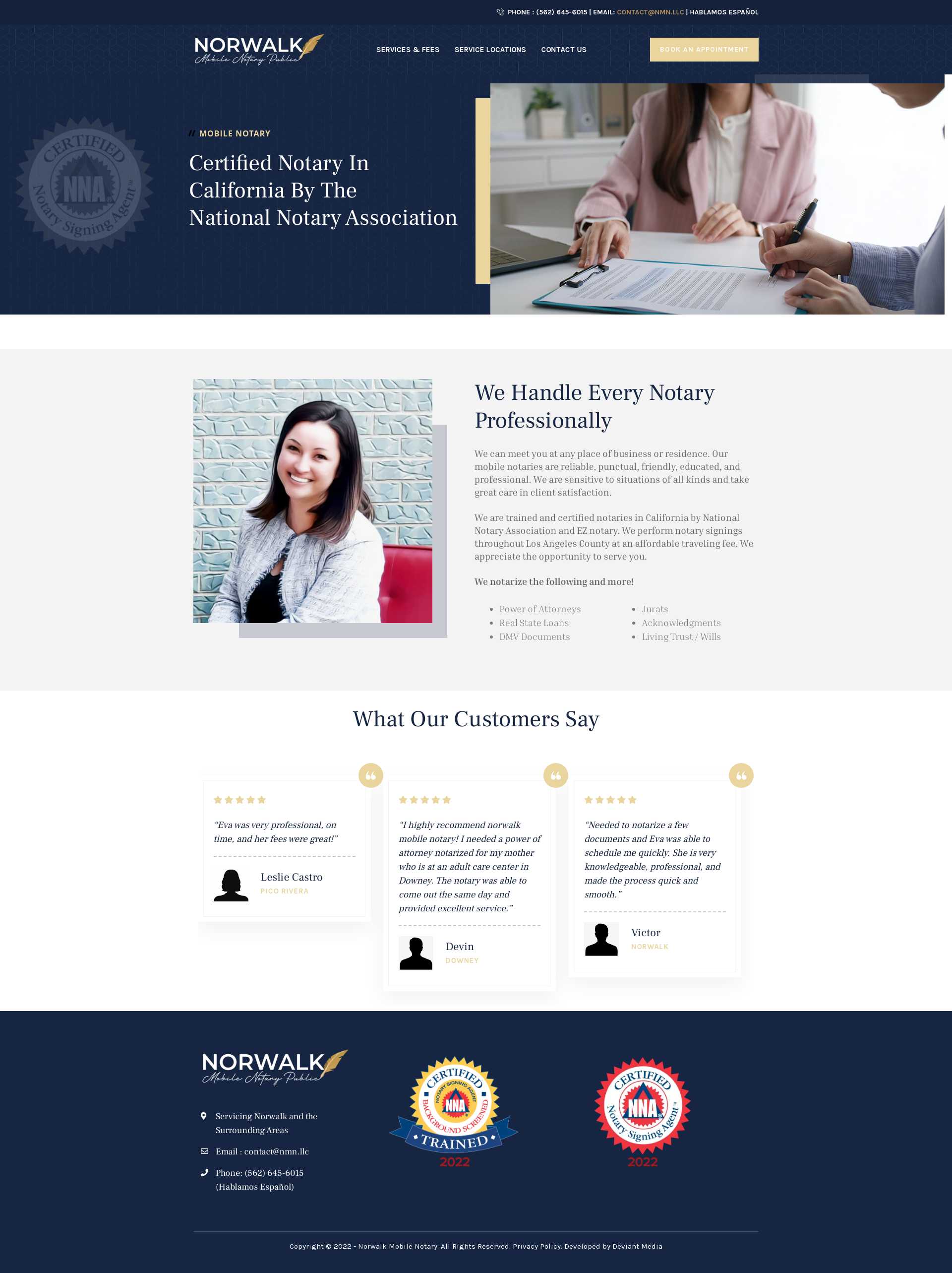 Norwalk Mobile Notary - Homepage